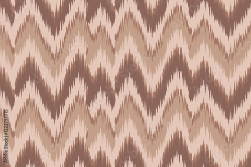 Ikat seamless pattern, geometric design, motif ethnic handmade, Ikat ethnic tribal, boho colors seamless wallpaper. Ethnic Ikat abstract background art.Illustration for greeting cards, printing