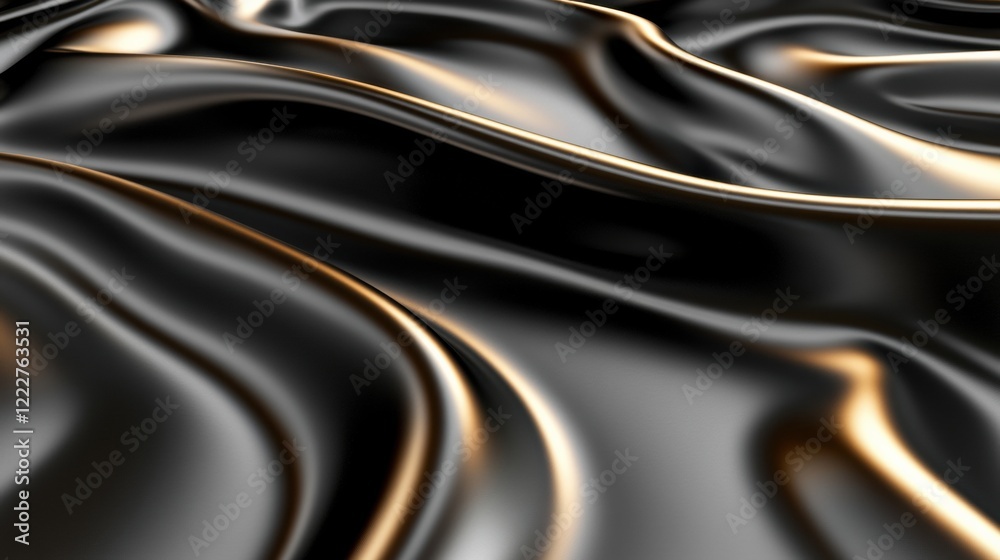 Fototapeta premium abstract flat lay views backgorund of clean fabric surface, black fabric color