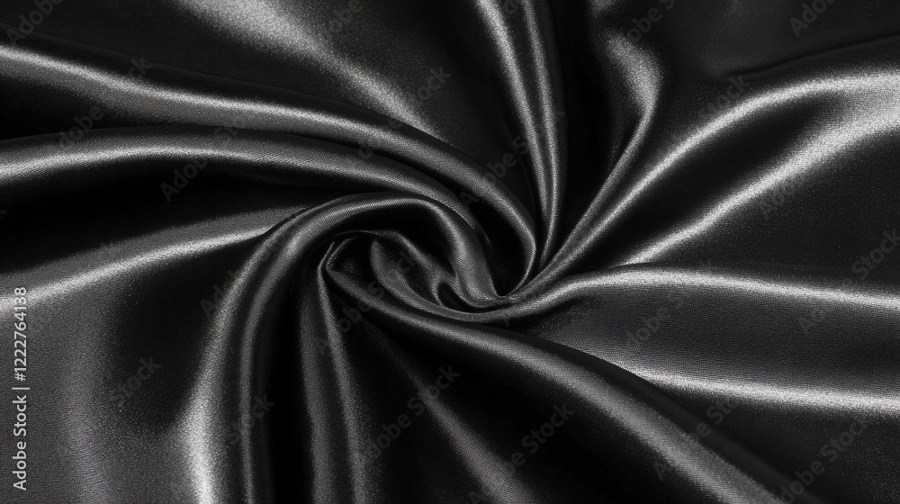Fototapeta premium abstract flat lay views backgorund of clean fabric surface, black fabric color