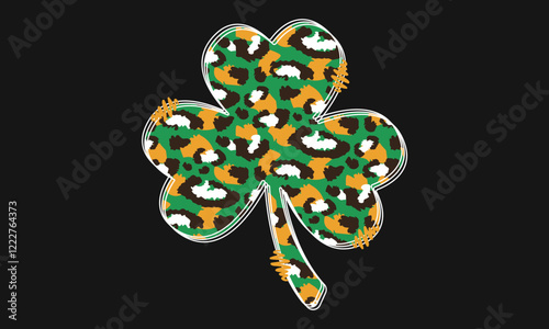 St. Patrick's Day Glitter T-Shirt Design