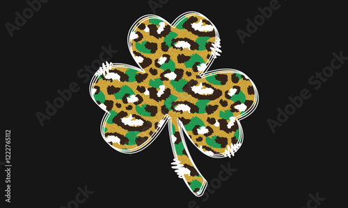 St. Patrick's Day Glitter T-Shirt Design