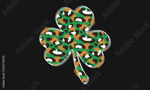 St. Patrick's Day Glitter T-Shirt Design