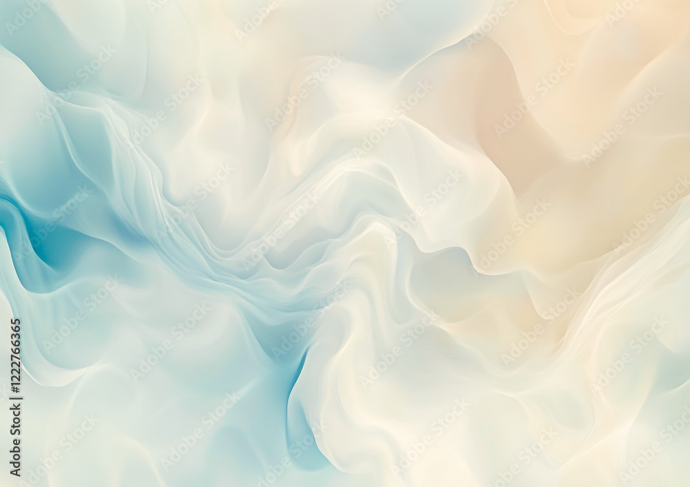 Fototapeta premium Soft Abstract Waves in Pastel Tones