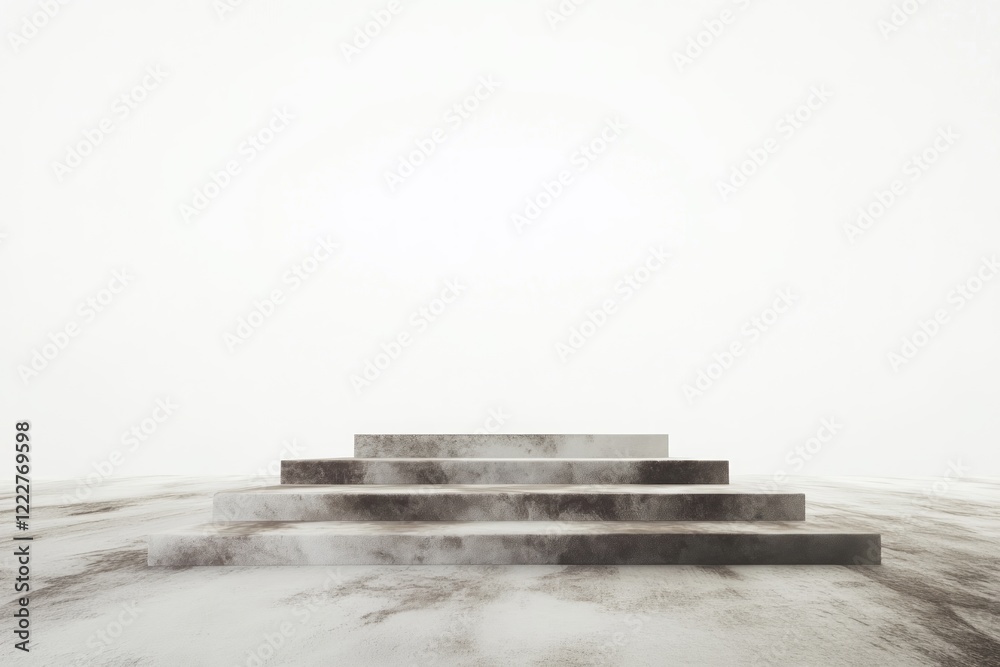 Modern Concrete Steps Display Platform - Minimalist Architectural Design Modern Concrete Steps Display Platform - Minimalist Architectural Design
