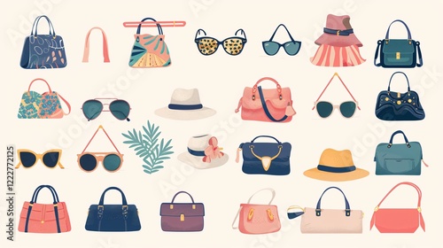Chic Collection of Women's Accessories - Bags, Hats, Glasses