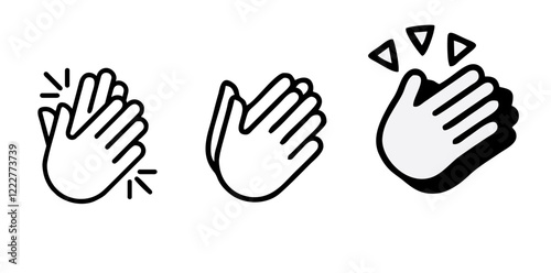 Hands clapping icon