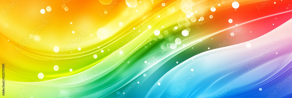 Radiant Rainbow Gradient With Sparkling Accents Radiant Rainbow Gradient With Sparkling Accents