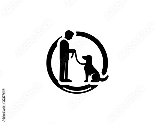 Dog Training Logo Design Template. Vector Illustration.