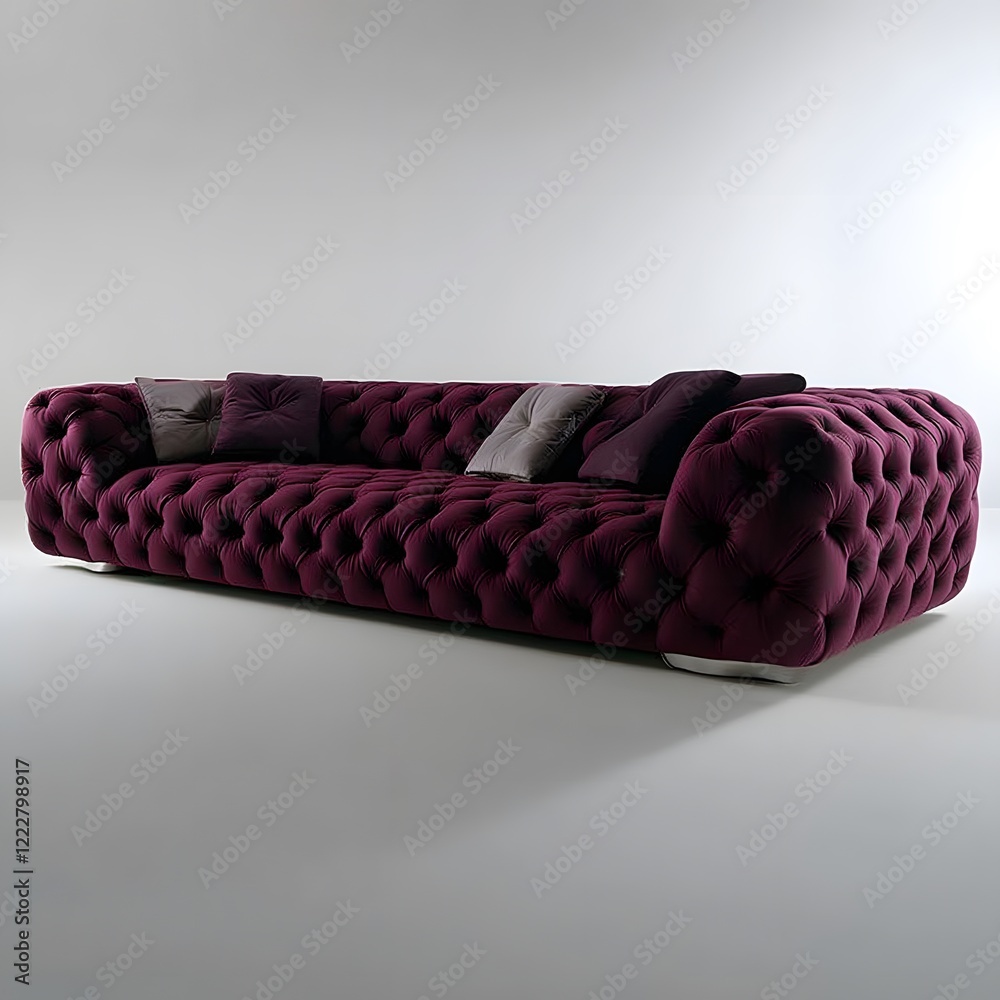 Fototapeta premium leather sofa with red leather