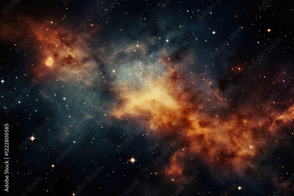 Obraz premium The stars in the structure of nebula space backgrounds astronomy.