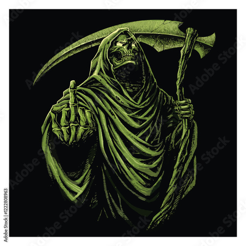 frog on a black background