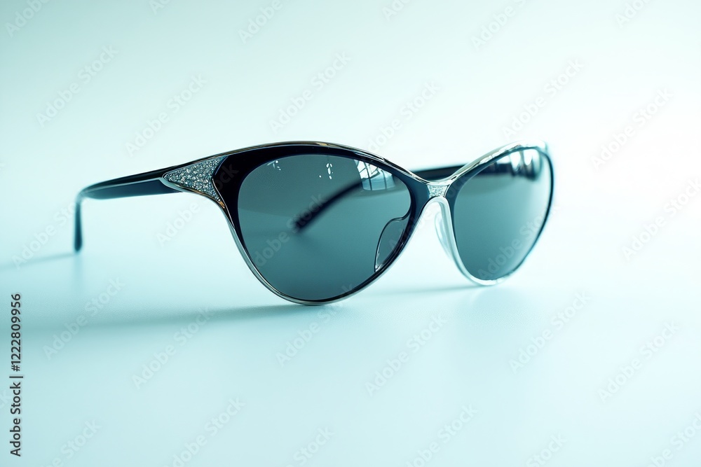 Elegant Cat-Eye Sunglasses with Sparkling Details - Perfect Fashion Accessory for a Stylish Look Elegant Cat-Eye Sunglasses with Sparkling Details - Perfect Fashion Accessory for a Stylish Look