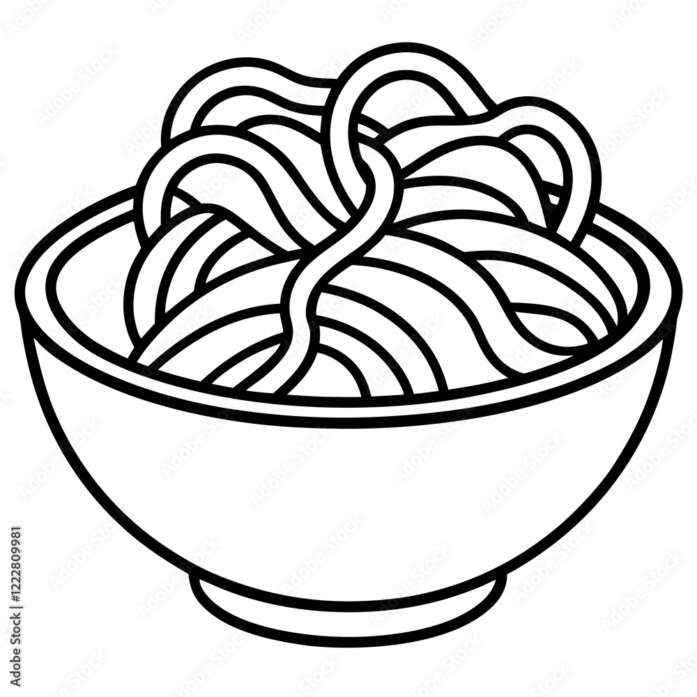 Linear Noodles Art Design