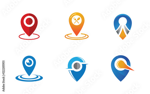 Location point icon vector illustration design Template