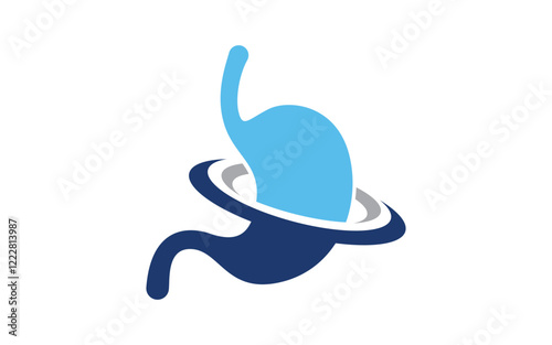 Stomach medical care icon designs vector illustration