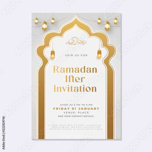 Ramadan iftar invitation stories social media design 