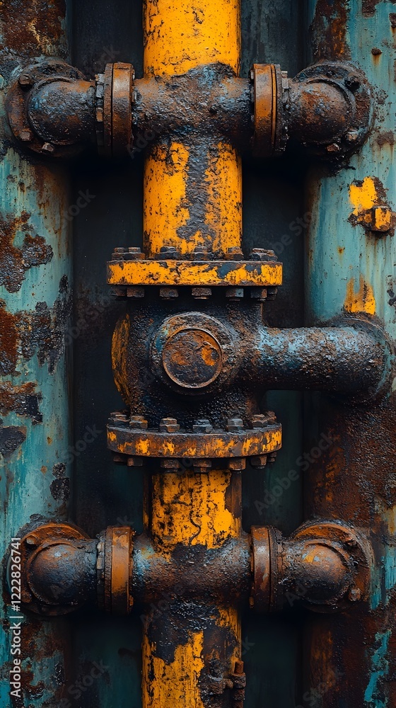 A background of industrial pipes intertwined against a gritty backdrop. A background of industrial pipes intertwined against a gritty backdrop.