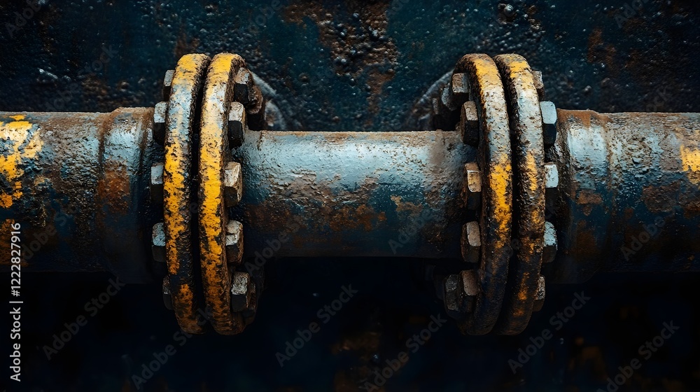 A background of industrial pipes intertwined against a gritty backdrop. A background of industrial pipes intertwined against a gritty backdrop.