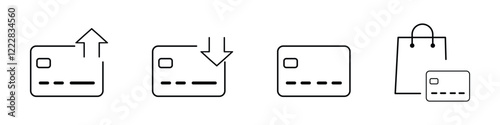 Online payment web line icon. Containing money, transfer, authentication, process, services, regulation, financial icon. Simple line vector illustration.