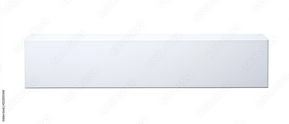 A plain white rectangular box, likely used for storage or packaging. A plain white rectangular box, likely used for storage or packaging.