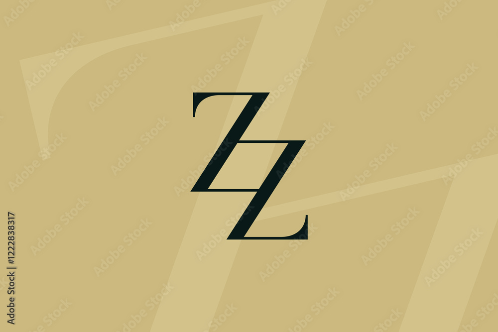 ZZ letter logo icon design. Classic style luxury initials monogram. ZZ letter logo icon design. Classic style luxury initials monogram.
