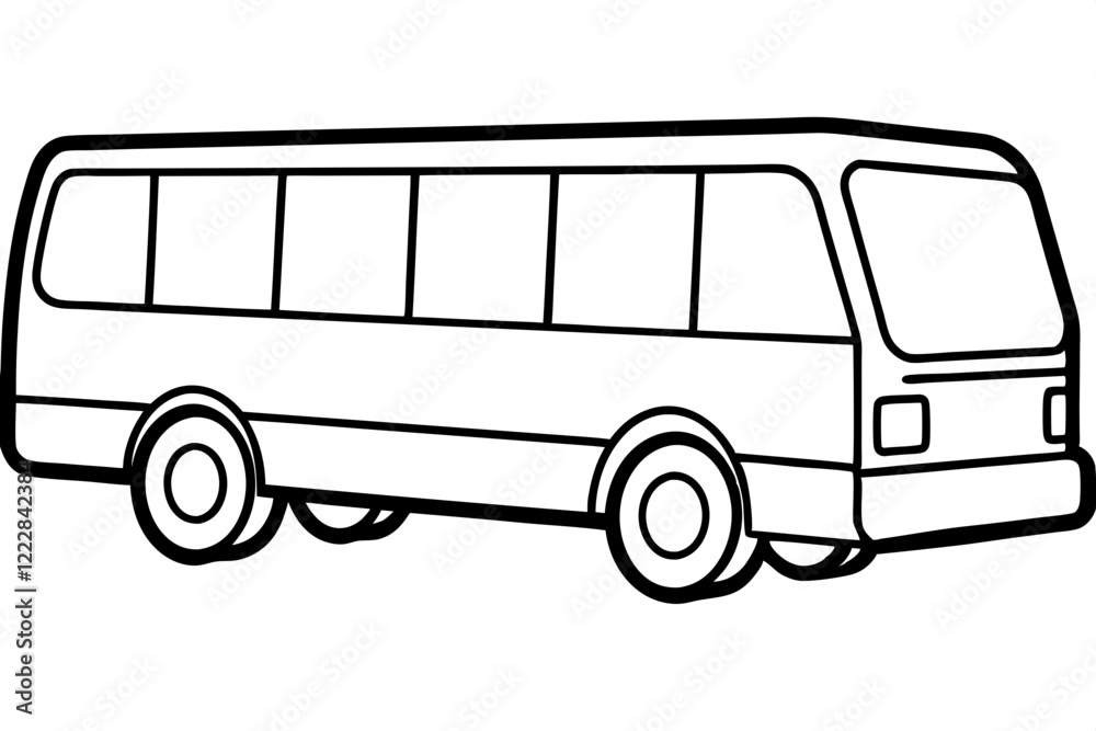 Modern Bus Vector Design Modern Bus Vector Design