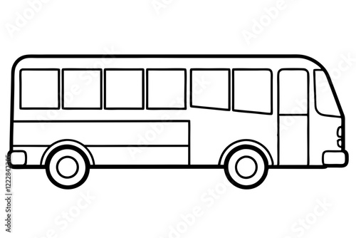 Modern Bus Vector Design