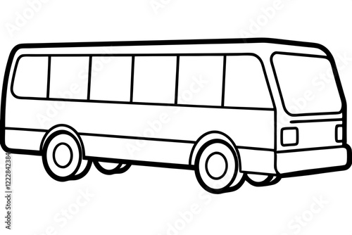 Modern Bus Vector Design