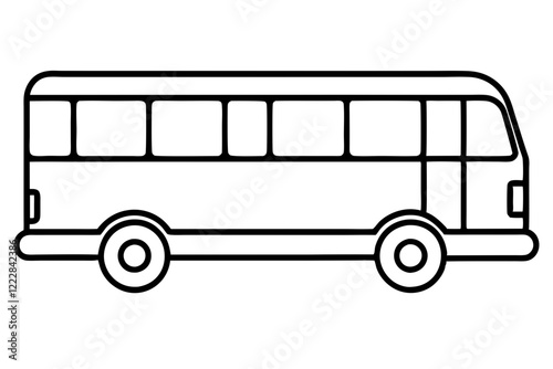 Modern Bus Vector Design