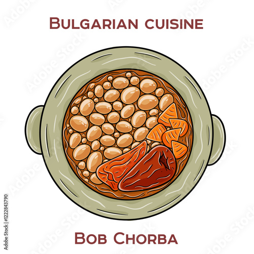 Bulgarian Bob Chorba is a hearty traditional bean soup made with white beans, vegetables, herbs and sometimes meat, simmered until thick and flavorful.