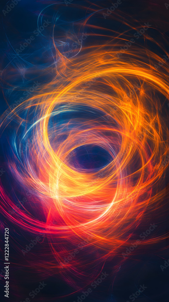 Vibrant Visualization of Quantum Particles in Abstract Design Vibrant Visualization of Quantum Particles in Abstract Design