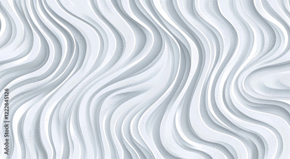 Abstract white pattern background with wavy lines, vector illustration Abstract white pattern background with wavy lines, vector illustration