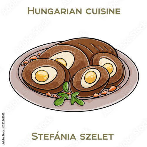 Stefania Szelet is a traditional Hungarian dish featuring tender beef, smoky bacon, and hearty vegetables, slow-cooked to perfection.