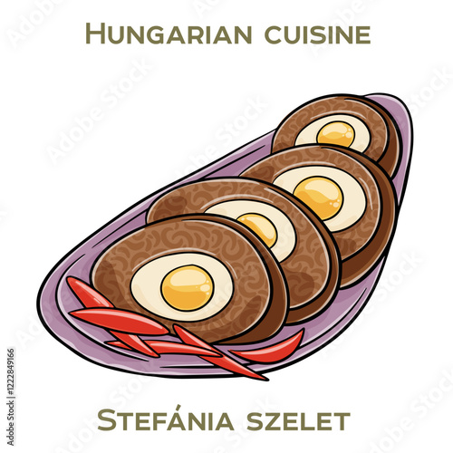 Stefania Szelet is a traditional Hungarian dish featuring tender beef, smoky bacon, and hearty vegetables, slow-cooked to perfection.