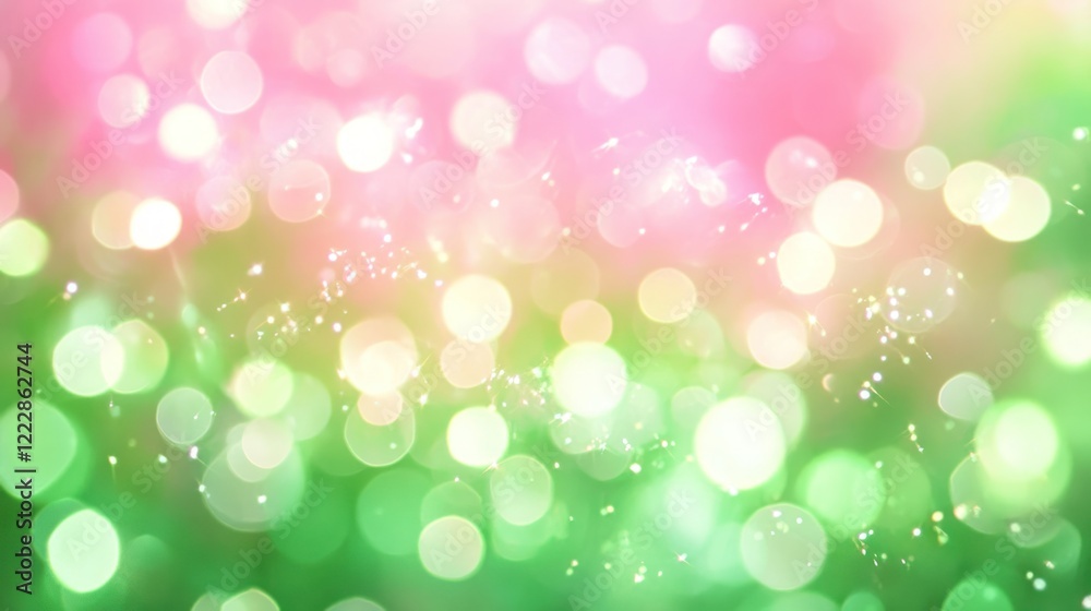 Abstract Green and Pink Bokeh Lights Background Abstract Green and Pink Bokeh Lights Background