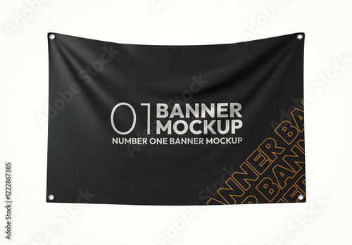 Textile Banner Mockup