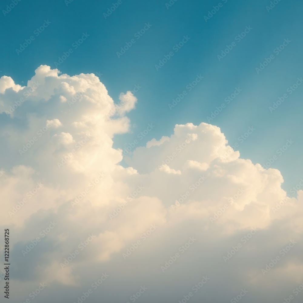 Beautiful Blue Sky with White Fluffy Clouds wallpaper background Beautiful Blue Sky with White Fluffy Clouds wallpaper background