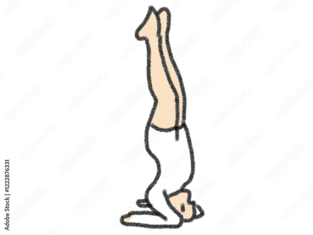 Fototapeta premium yoga, stretch, silhouette of a person yoga pose, illustration, cartoon, animal, drawing, sketch, black, silhouette, design, outline, people, fitness, head, symbol, woman