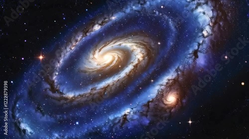 Spiral Galaxy – Deep Space Cosmic Wonder