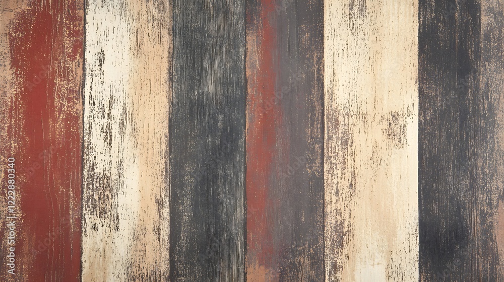 Obraz premium Stylish Rustic Decor with Earthy Stripes