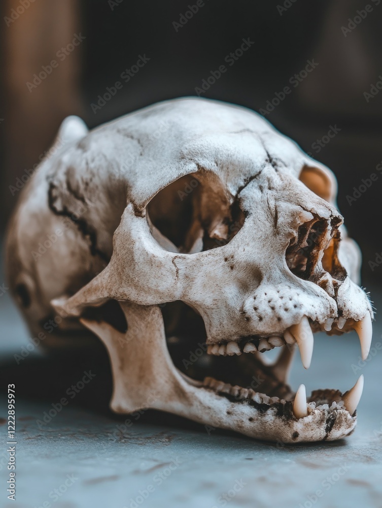 Skull on table Skull on table