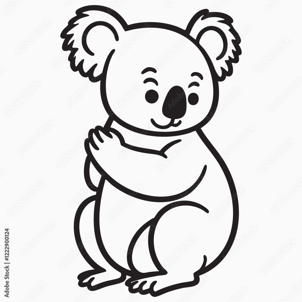 Fototapeta premium koala silhouette 