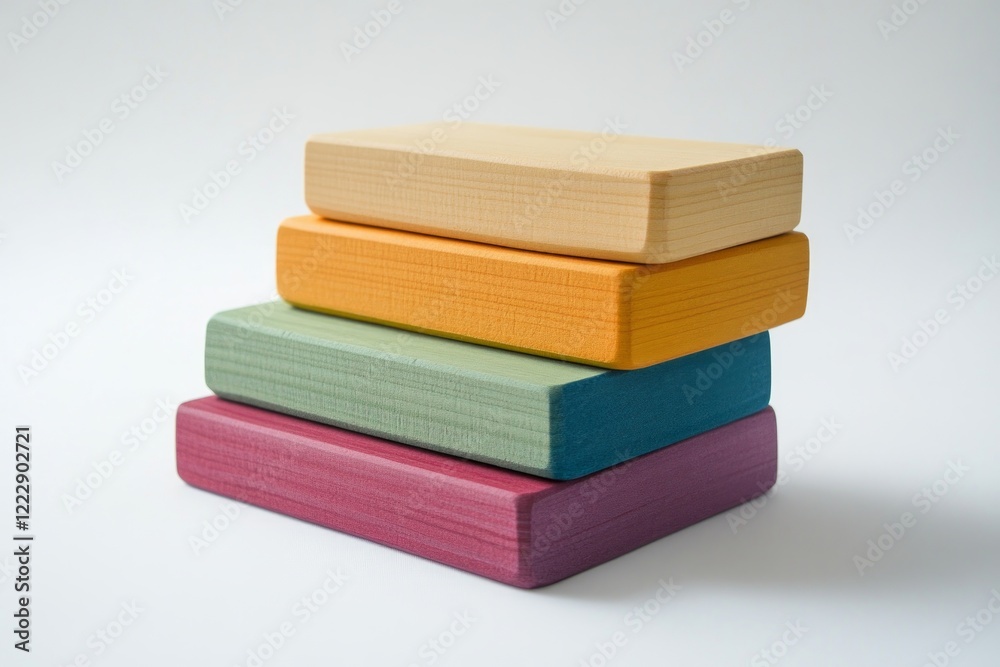 Colorful Wooden Stacking Blocks: A Joyful Educational Playtime for Kids Colorful Wooden Stacking Blocks: A Joyful Educational Playtime for Kids
