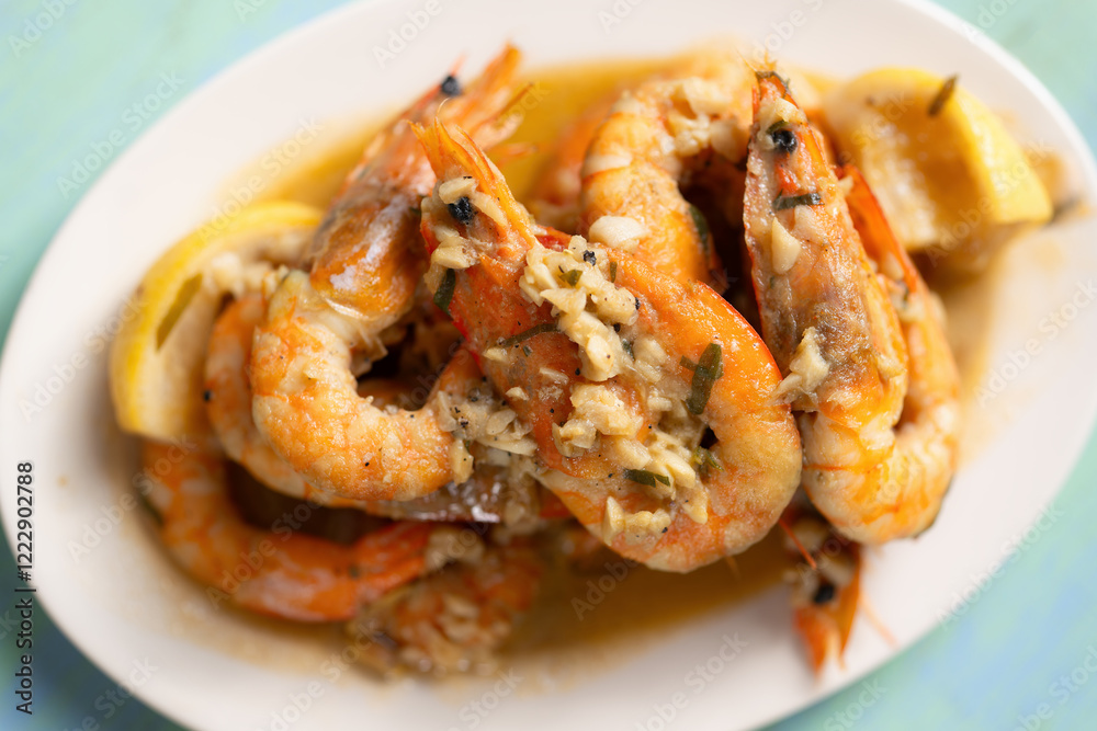 spanish garlic shrimp tapas