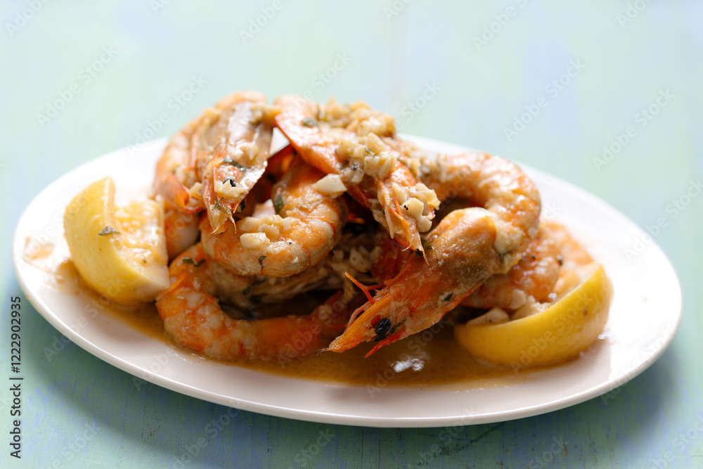 spanish garlic shrimp tapas