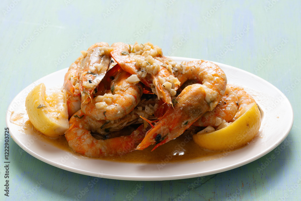 spanish garlic shrimp tapas