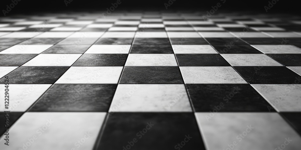 Naklejka premium Checkered Floor Pattern