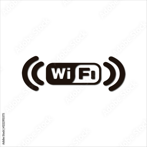 Wifi icon handmade illustration artwork