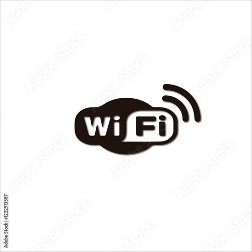 Wifi icon handmade illustration artwork