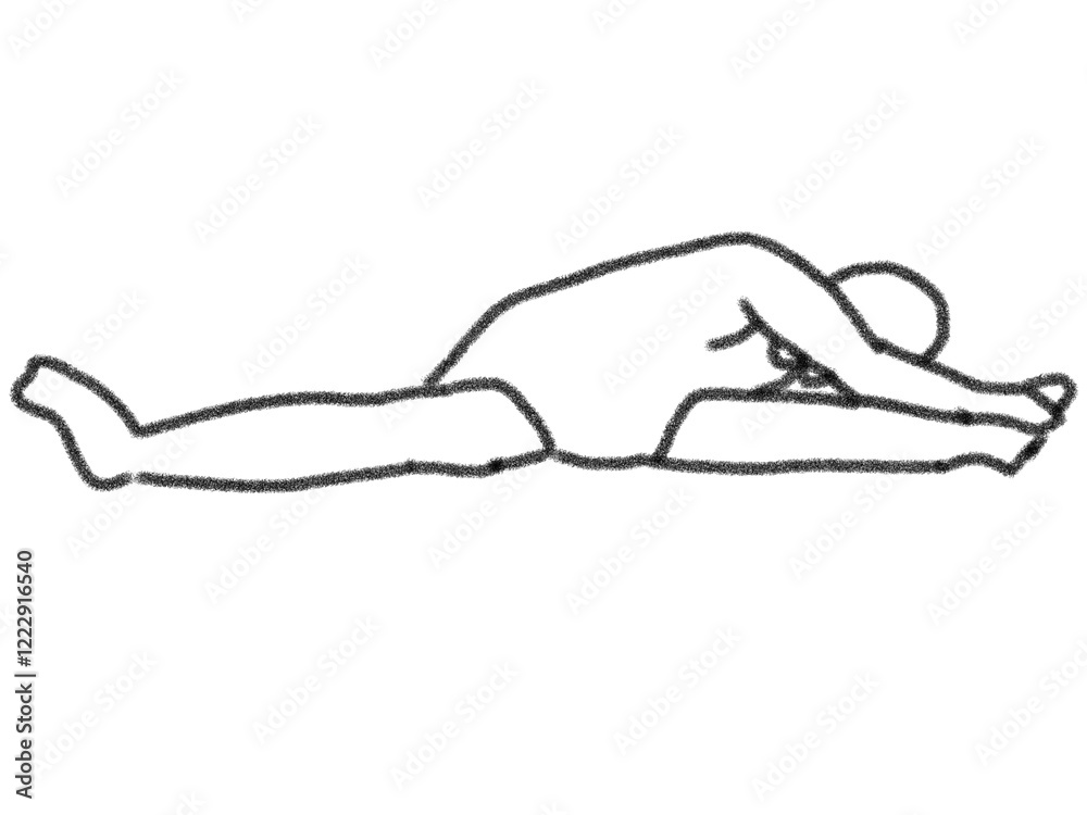 Obraz premium silhouette of a person yoga pose